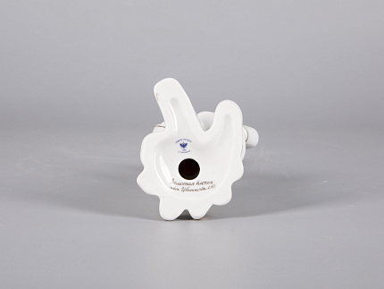 СКУЛЬПТУРА форма Заяц с ёлкой, рисунок Золотая ёлочка арт 82.42886.00.1