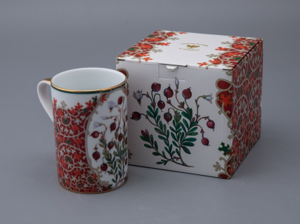 Бокал 400 мл в подарочной упаковке, форма Соло, рисунок Клюква заповедная, арт. 81.34281.00.1, 