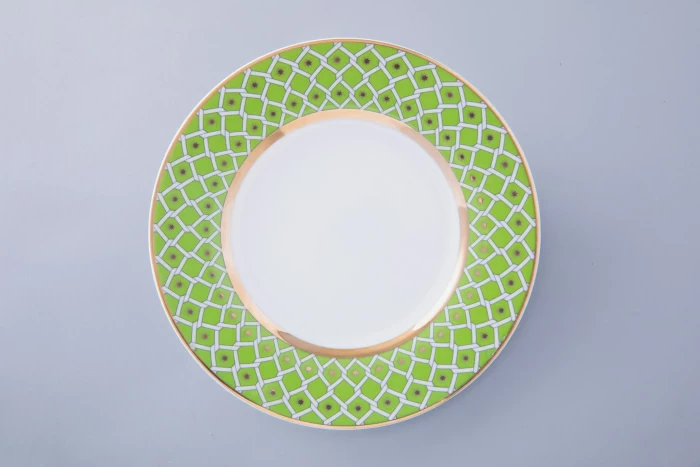 Чашка с блюдцем 250 мл форма Идиллия рисунок Лайм 1 арт. 81.31119.00.1, 