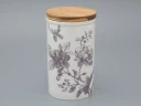 Банка с деревянной крышкой (высокая) форма Стандартная, рисунок Monplaisir Violet, в упаковке, арт 42.00061.00.1, 