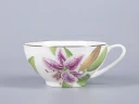 Чашка с блюдцем чайная 300мл, форма Купольная, рисунок Лилии, арт 81.29655.00.1, 