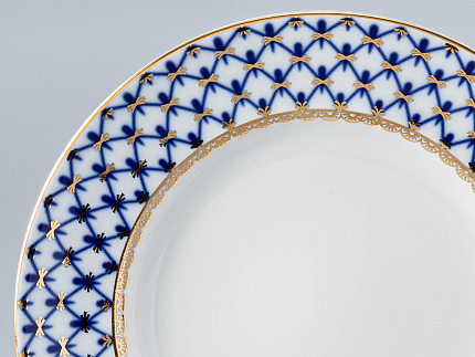 Тарелка мелкая 180 Гладкая Кобальтовая сетка арт. 80.08689.00.1