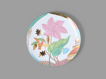 Декоративная тарелка 275 мм форма Эллипс рисунок Знойное лето арт. 80.83758.00.1