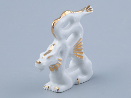 Скульптура Дракон изящный N2 Золотой арт. 82.45133.00.1, 