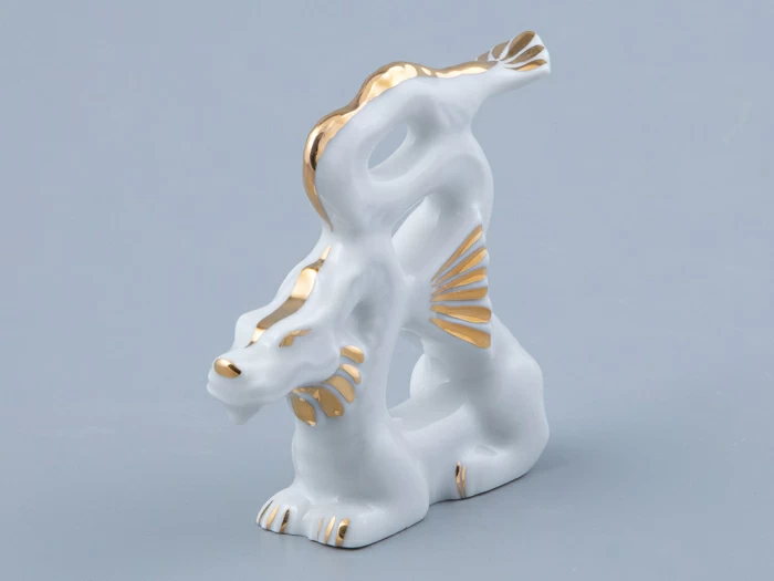 Скульптура Дракон изящный N2 Золотой арт. 82.45133.00.1, 