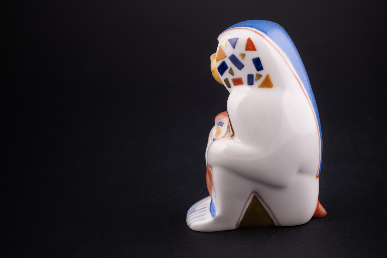 Скульптура Павиан с детенышем, рисунок Калейдоскоп, арт 62.09268.00.1, 