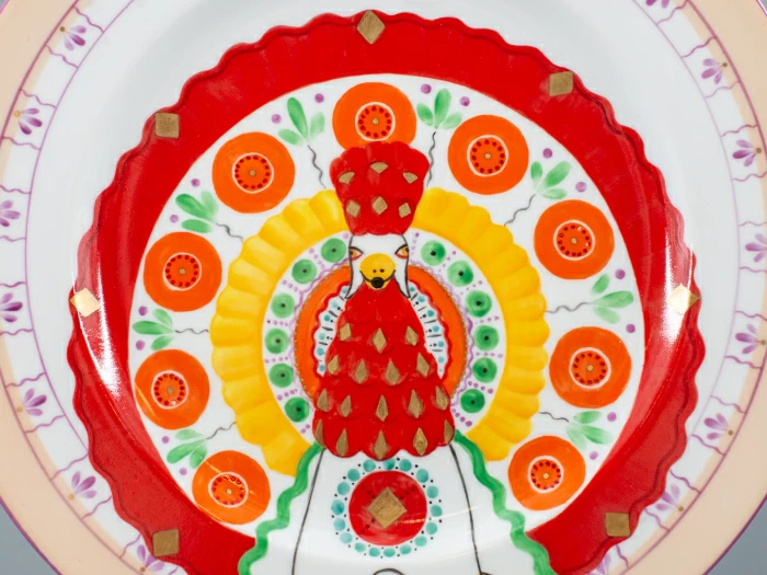 Декоративная тарелка 265 мм, форма Mazarin, рисунок Жар птица, арт 80.86742.00.1, 