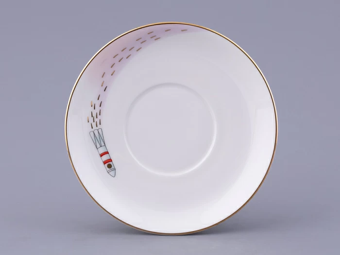 Чашка с блюдцем форма Майская рисунок Спасская башня, арт. 81.32626.00.1, 