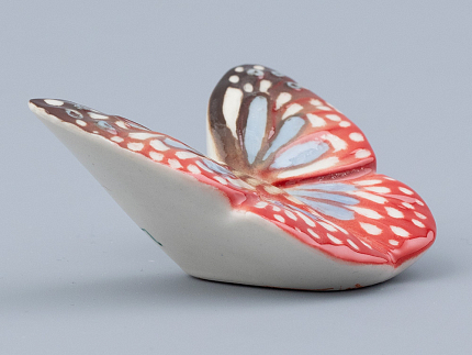 Скульптура форма Бабочка малого размера, рисунок Красная, арт. 82.47229.00.1