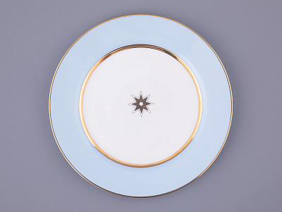 Тарелка плоская 200 мм форма Стандартная 2 рисунок Азур Голубой арт. 80.49065.00.1