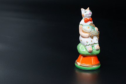 Скульптура Кошка Маша с рыбкой, арт 62.12742.00.5