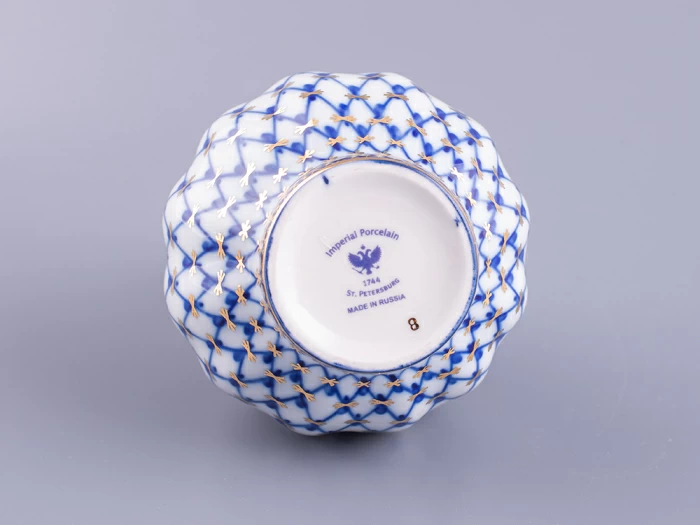 Ваза для цветов Тюльпан Кобальтовая сетка арт. 80.04257.00.1, 