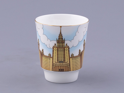 Чашка с блюдцем форма Майская рисунок Университет, арт. 81.32624.00.1