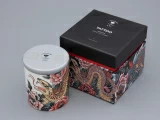 Свеча ароматическая в подарочной упаковке, форма tоp, рисунок Tattoo SERPENTA (Татуировка Змея) (Татуировка Змея)аромат Северное сияние, арт. 81.32802.00.1, 