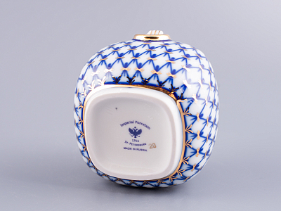 Чайница Колечко Кобальтовая сетка арт. 80.59156.00.1