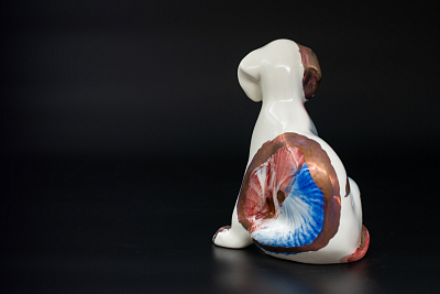 Скульптура Щенок Серый, арт 62.11229.00.1