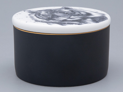 Шкатулка в подарочной упаковке, форма Идиллия, рисунок Тотем. Тигр арт. 81.31652.00.1