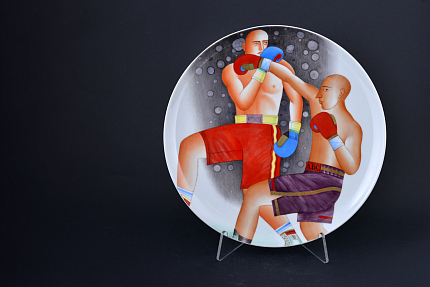 Декоративная тарелка Бокс, на форме Осень 310 мм, арт 60.09768.00.5