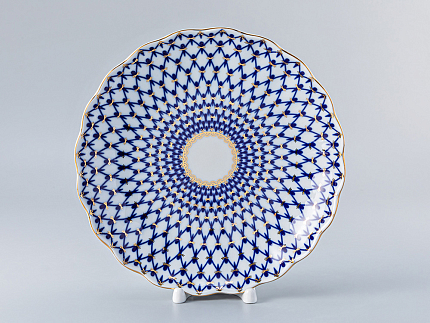 Сухарница,  215 мм, форма Тюльпан, рисунок Кобальтовая сетка арт. 80.00236.00.1