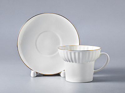 Сервиз чайный форма Волна рисунок Золотой кантик, 6 персон 20 предметов арт. 81.20892.00.1