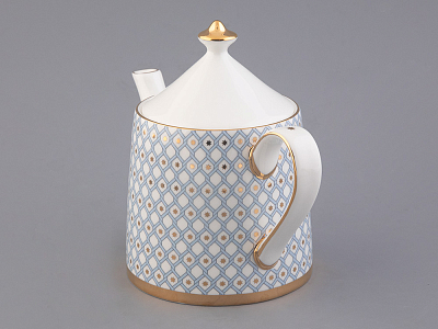 Сервиз чайный форма Идиллия рисунок Азур, 4 персоны 10 предметов, арт. 81.27757.00.1