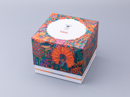 Бокал с блюдцем и крышкой 400мл в подарочной упаковке, форма Топ, рисунок Единорог, арт. 81.34424.00.1, 