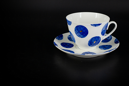 Чашка с блюдцем Мода, на форме Весенняя, арт 61.21006.00.1