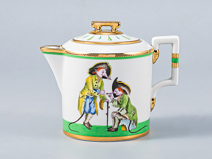 Сервиз чайный форма Гербовая рисунок Крысята-воришки, 2 персоны 7 предметов, арт. 81.16587.00.1