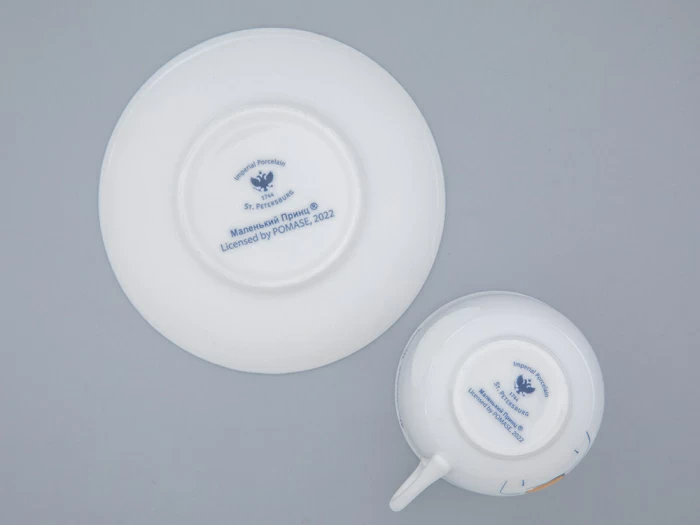 Подарочный набор Чашка с блюдцем, форма Ландыш рисунок Портрет Маленького Принца арт. 81.27752.00.1, 