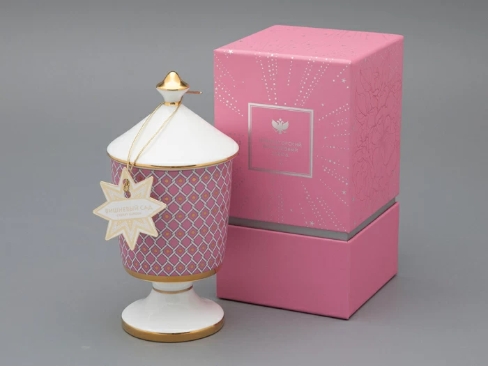 Подарочный набор Свеча ароматическая Идиллия Астра 2 аромат Вишневый сад, арт 81.33302.00.1, 