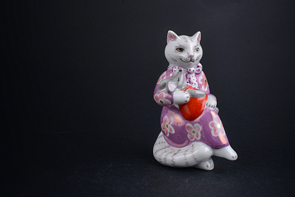 Скульптура Колыбельная, Кошка-нянька. Капуста, арт 62.21241.00.1