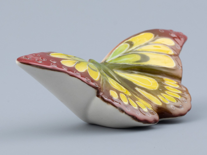 Скульптура форма Бабочка среднего размера, рисунок Желтая, арт. 82.47231.00.1, 
