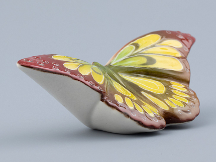 Скульптура форма Бабочка среднего размера, рисунок Желтая, арт. 82.47231.00.1