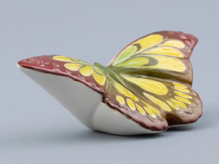 Скульптура форма Бабочка среднего размера, рисунок Желтая, арт. 82.47231.00.1, 