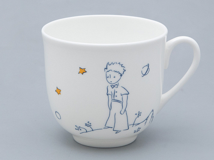 Подарочный набор Чашка с блюдцем, форма Ландыш рисунок Маленький Принц и Роза, арт. 81.27751.00.5