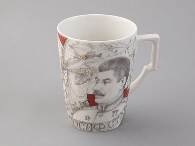 Бокал с блюдцем в подарочной упаковке, форма Гранд, рисунок Маршалы Победы. Иосиф Сталин, арт. 81.33241.00.1