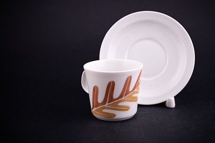 Сервиз кофейный форма Молодежная, рисунок Сентябрь на 6 персон 20 предметов, арт 61.21022.00.1