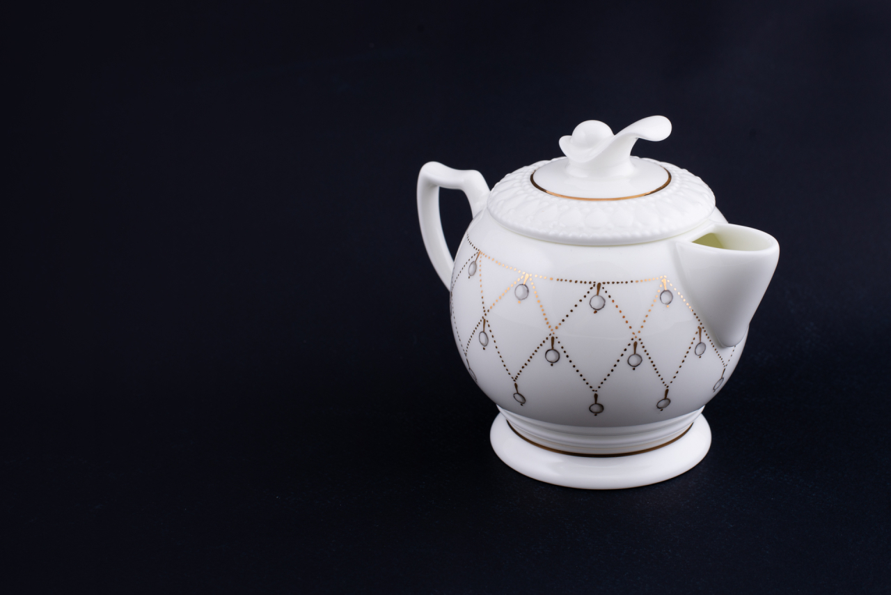 Сервиз чайный Жемчуг на форме Жемчужина, 7 предметов на 2 персоны, арт 61.20975.00.1, 