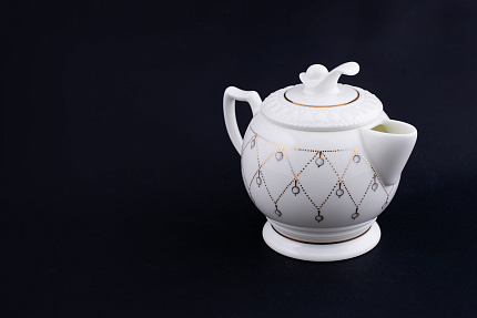 Сервиз чайный Жемчуг на форме Жемчужина, 7 предметов на 2 персоны, арт 61.20975.00.1