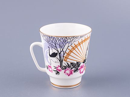 Чашка с блюдцем кофейная 160 мл.,  форма Майская, рисунок Посвящение Анне Андреевне арт. 81.10583.00.1