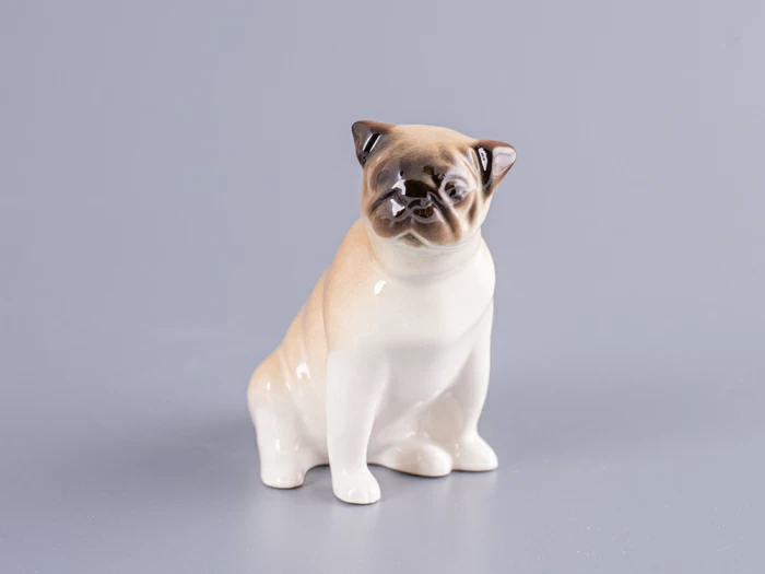 Скульптура Мопс сидящий Ники арт. 82.81317.00.1, 