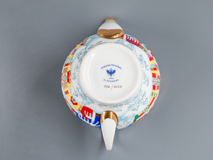 Комплект чайников форма Новгородский рисунок Зимняя сказка арт. 81.13998.00.1