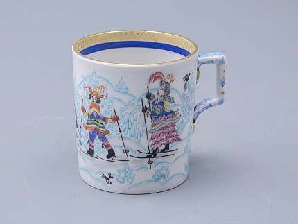 Сервиз чайный форма Гербовая рисунок Зимние забавы, 4 персоны 10 предметов арт. 81.20899.00.1