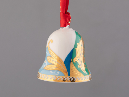 Подарочный набор Колокольчик форма Петелька рисунок Рождественские узоры 3 штуки, арт. 81.32619.00.1, 