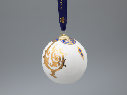 Новогодний Шар в подарочной упаковке, рисунок Рождественские узоры, арт 81.33342.00.1, 