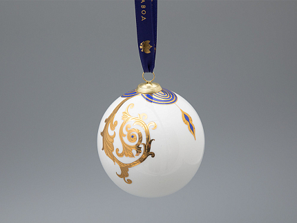 Новогодний Шар в подарочной упаковке, рисунок Рождественские узоры, арт 81.33342.00.1