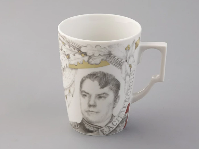 Бокал с блюдцем в подарочной упаковке, форма Гранд, рисунок Маршалы победы Василевский А.В., арт. 81.33242.00.1, 