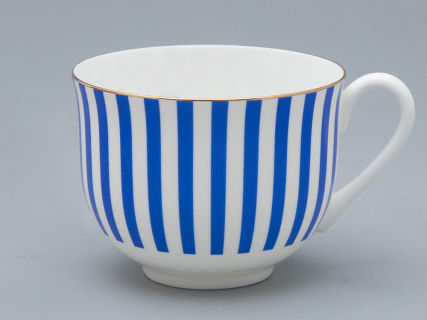 Чашка с блюдцем чайная форма Ландыш рисунок Да и нет Лазурный, арт. 81.32280.00.1, 