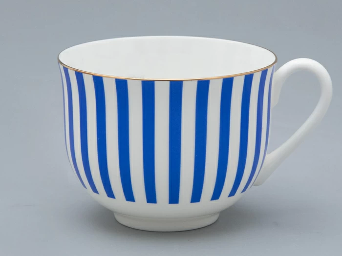 Чашка с блюдцем чайная форма Ландыш рисунок Да и нет Лазурный, арт. 81.32280.00.1, 