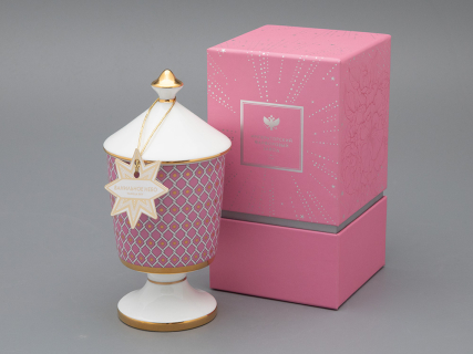 Подарочный набор Свеча ароматическая Идиллия Астра 2 аромат Ванильное небо, арт 81.33303.00.1, 